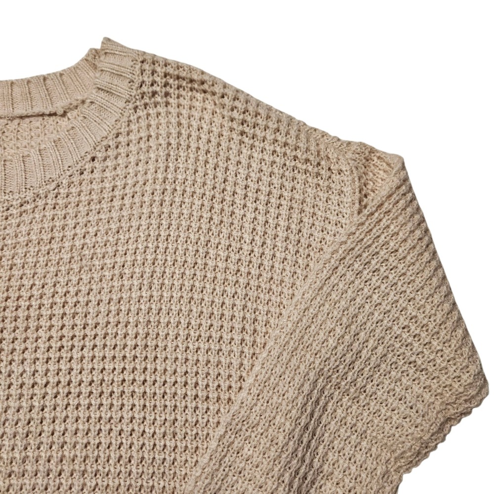 SO Womens Large Baby Pink Crew Neck Long Sleeve‎ Knit Pullover Sweater - Picture 5 of 11
